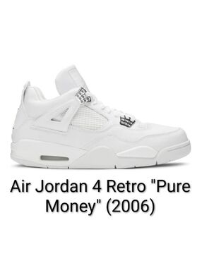 Air Jordan 4 Retro "Pure Money" (2006) Mens 12 EUC